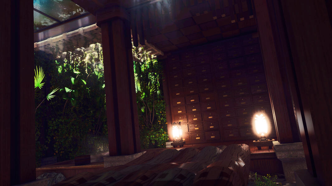 Koibito no Onsen (Lover&#39;s Bath) Said to be a sacred place originally held for nobles to bath away their sins before marriage, one bath for each partner. Soon, the sacred waters were turned lustful as those to be wed did not abide and convened into one